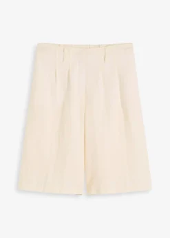 Bermuda doux en viscose mélangée