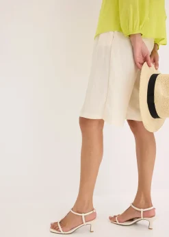 Bermuda doux en viscose mélangée