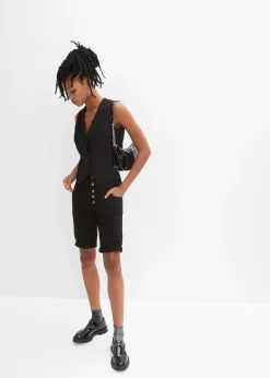 Bermuda en coton extensible