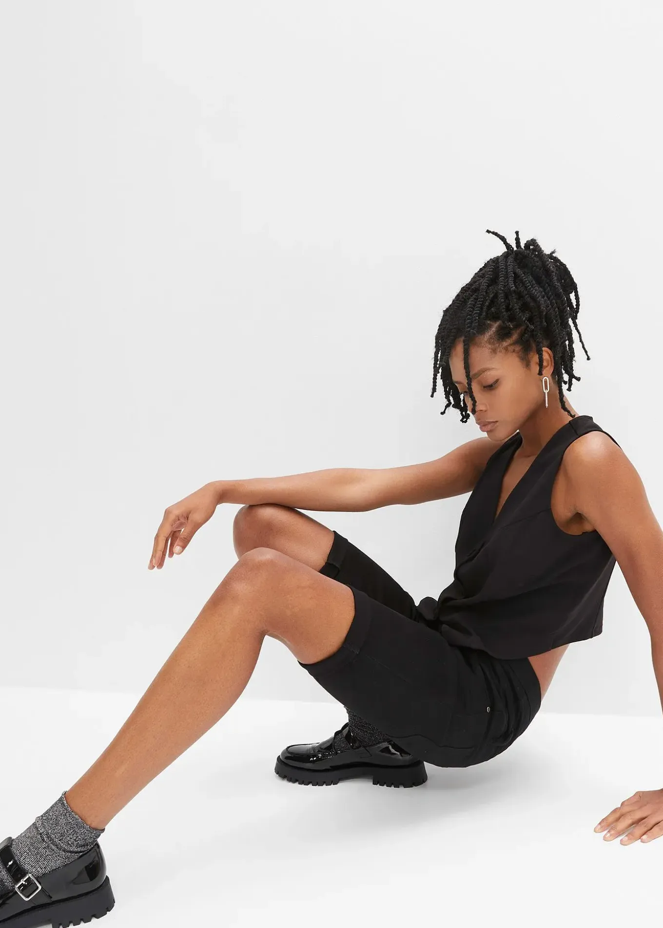 Bermuda en coton extensible