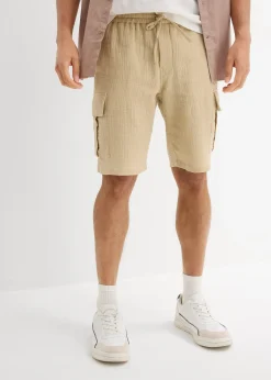 Bermuda en gaze de coton, regular