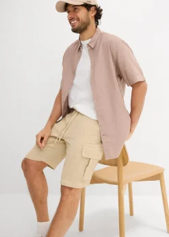 Bermuda en gaze de coton, regular