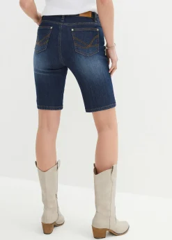 Bermuda en jean, coupe slim, taille mi-haute