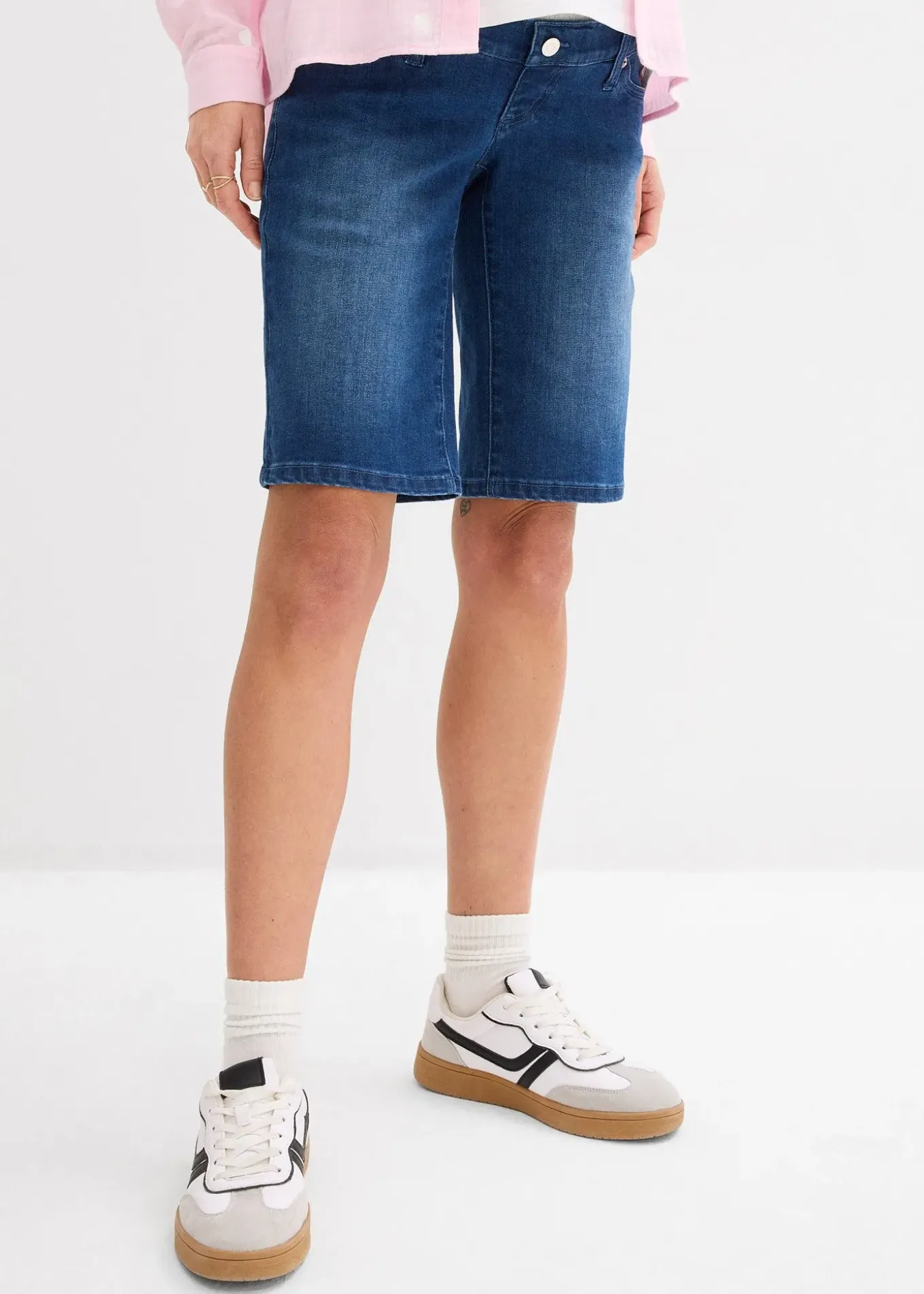 Bermuda en jean de grossesse