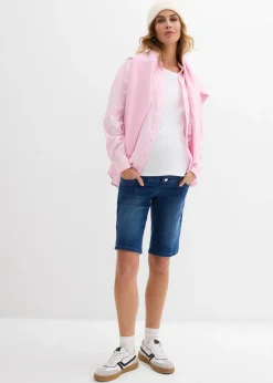 Bermuda en jean de grossesse