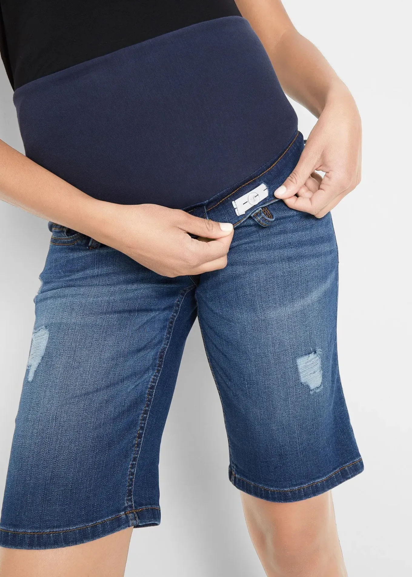 Bermuda en jean de grossesse, Regular