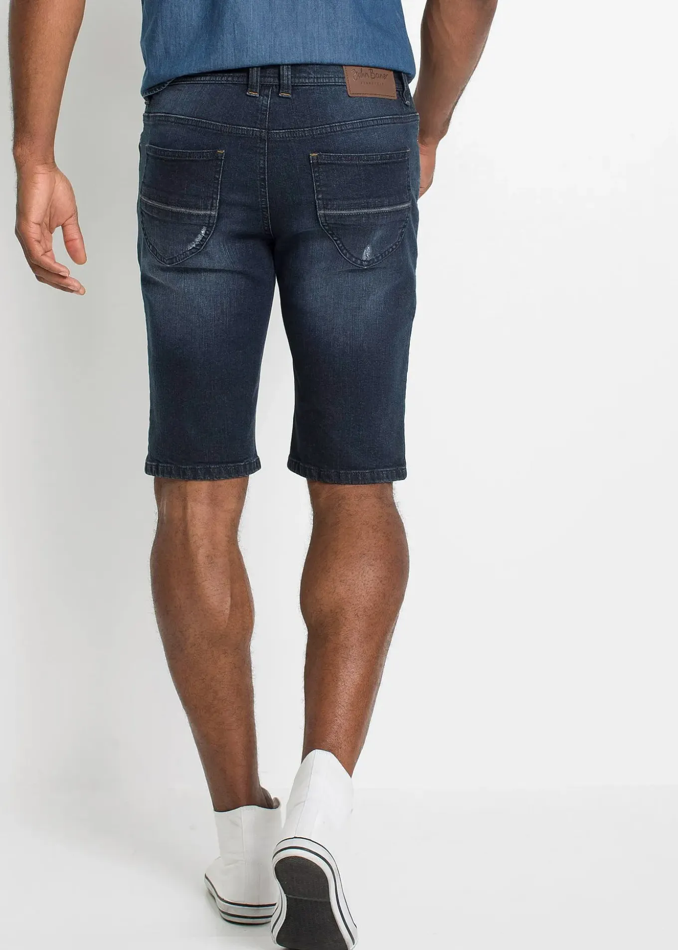 Bermuda en jean extensible, slim
