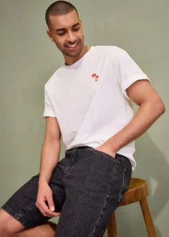 Bermuda en jean extensible, loose