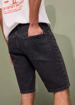 Bermuda en jean extensible, loose