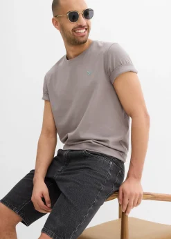 Bermuda en jean extensible, loose