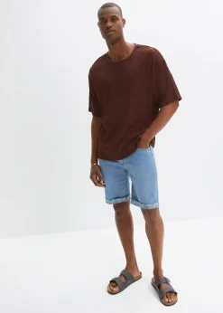 Bermuda en jean extensible, Regular