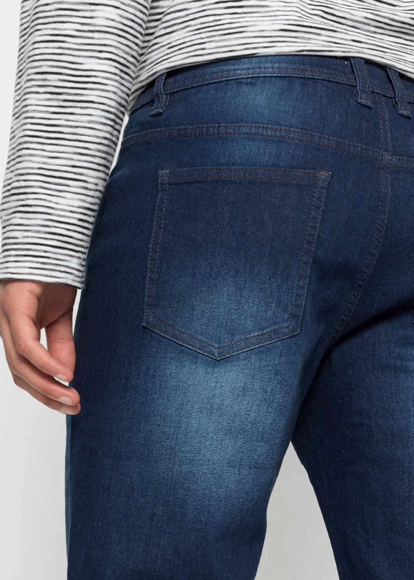 Bermuda en jean extensible avec entrejambe renforcé, regular