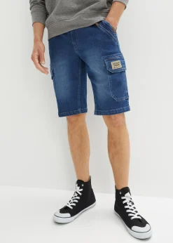 Bermuda en jean extensible, Regular