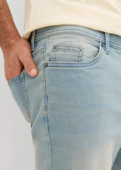 Bermuda en jean extensible avec entrejambe renforcé, regular