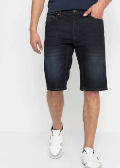 Bermuda en jean extensible avec entrejambe renforcé, regular