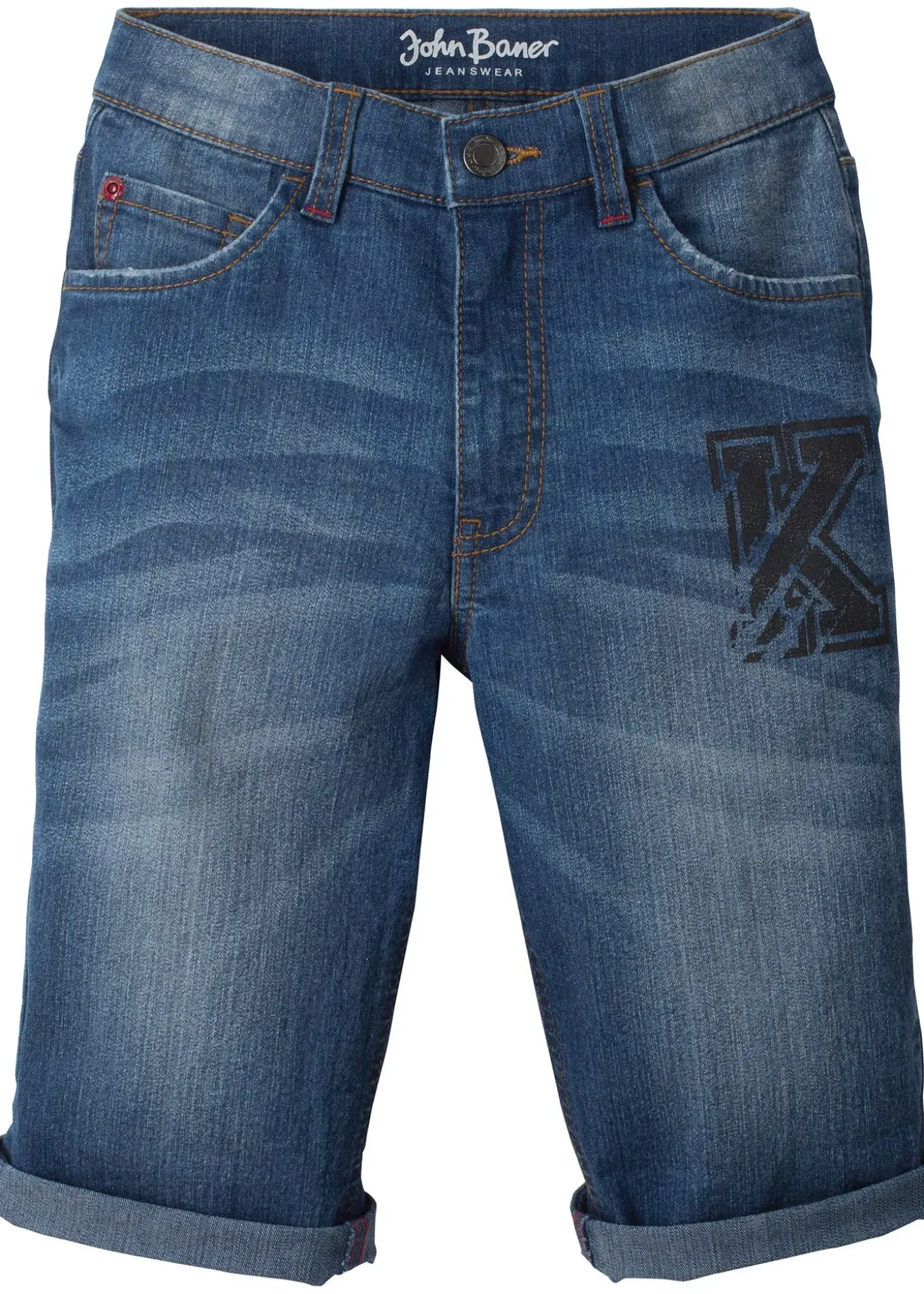 Bermuda en jean extensible, slim