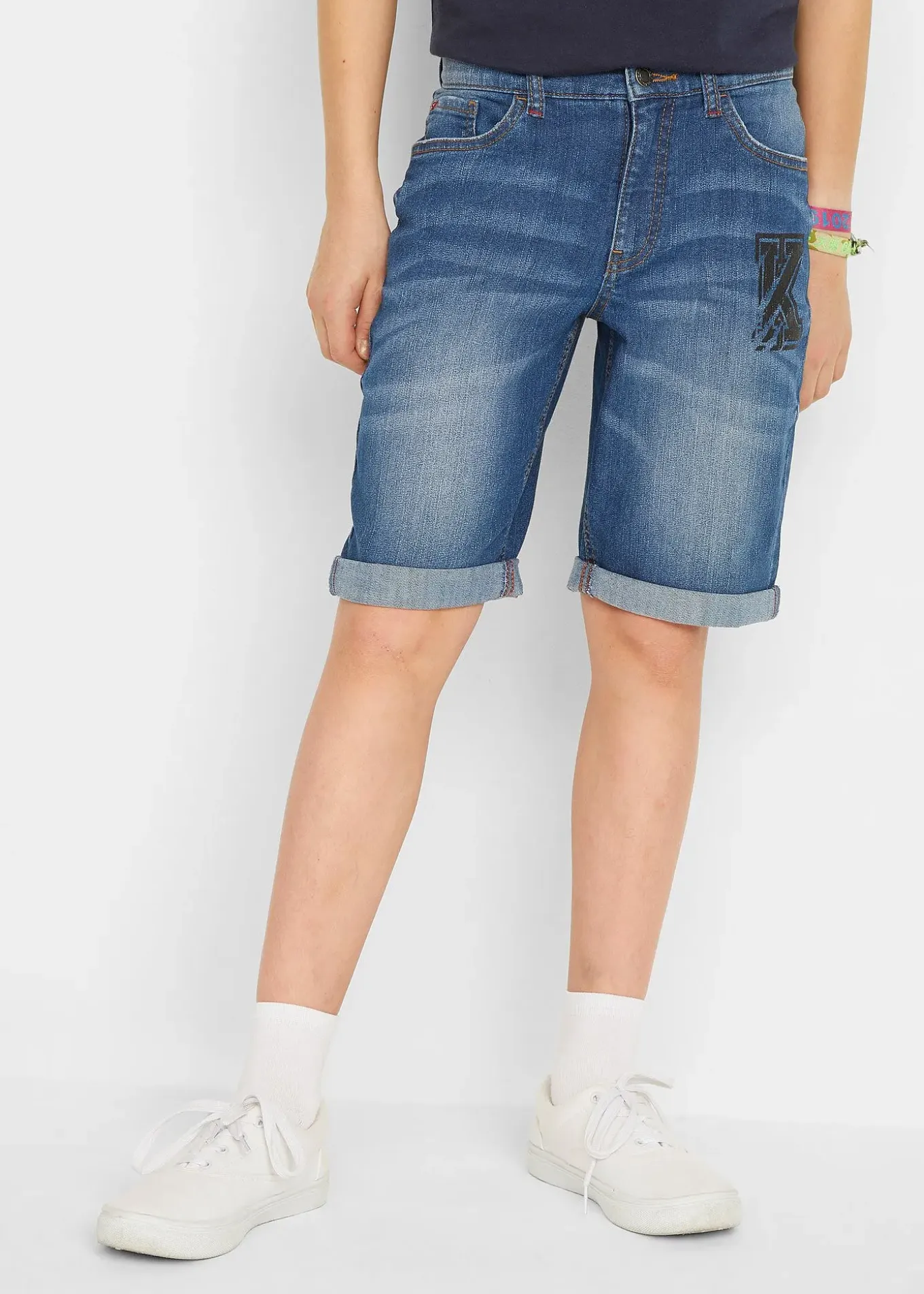 Bermuda en jean extensible, slim