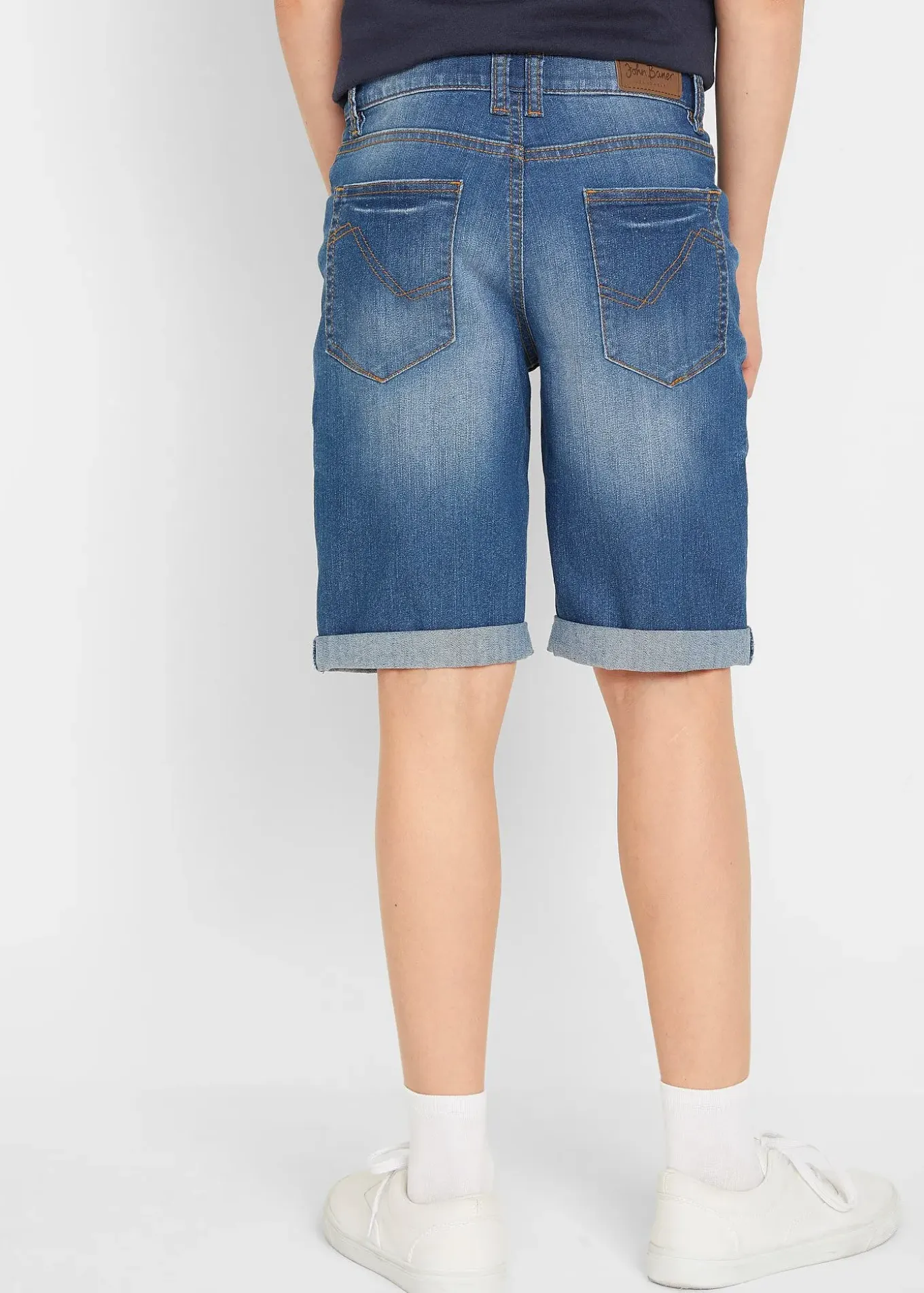 Bermuda en jean extensible, slim