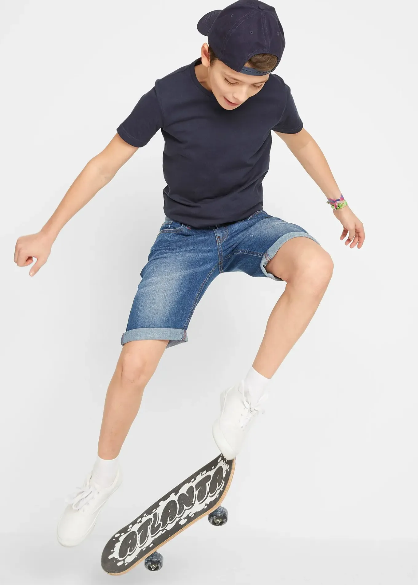 Bermuda en jean extensible, slim