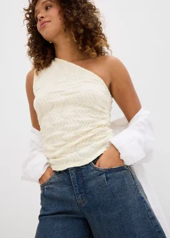 Bermuda en jean, taille mi-haute