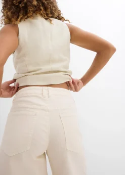 Bermuda en jean, taille mi-haute