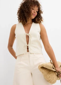 Bermuda en jean, taille mi-haute