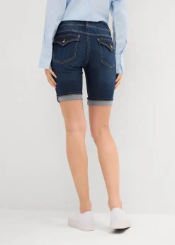 Bermuda en jean, taille mi-haute