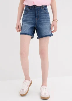 Bermuda en jean, taille mi-haute