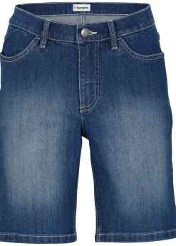 Bermuda en jean, taille mi-haute