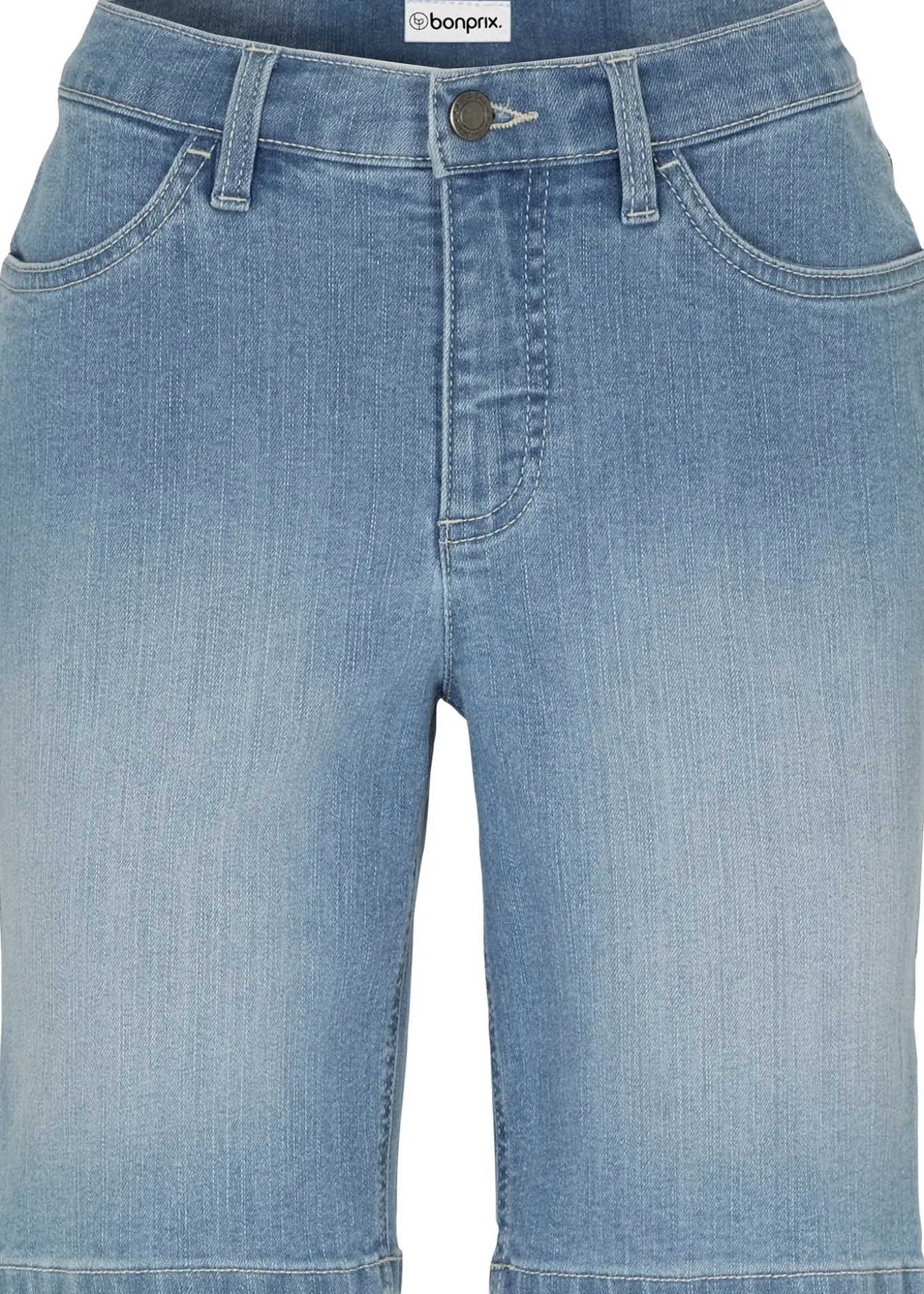 Bermuda en jean, taille mi-haute