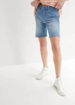 Bermuda en jean, taille mi-haute