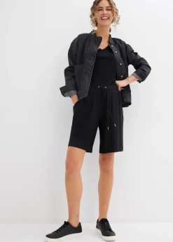 Bermuda en jersey de viscose fluide