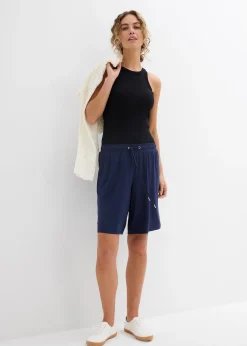 Bermuda en jersey de viscose fluide