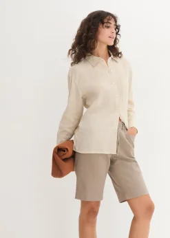 Bermuda en lin majoritaire