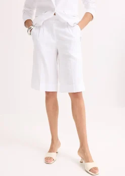 Bermuda en lin mélangé