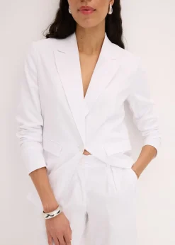 Bermuda en lin mélangé