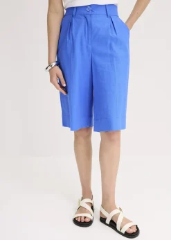 Bermuda en lin mélangé