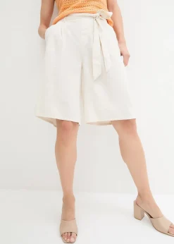 Bermuda en lin mélangé