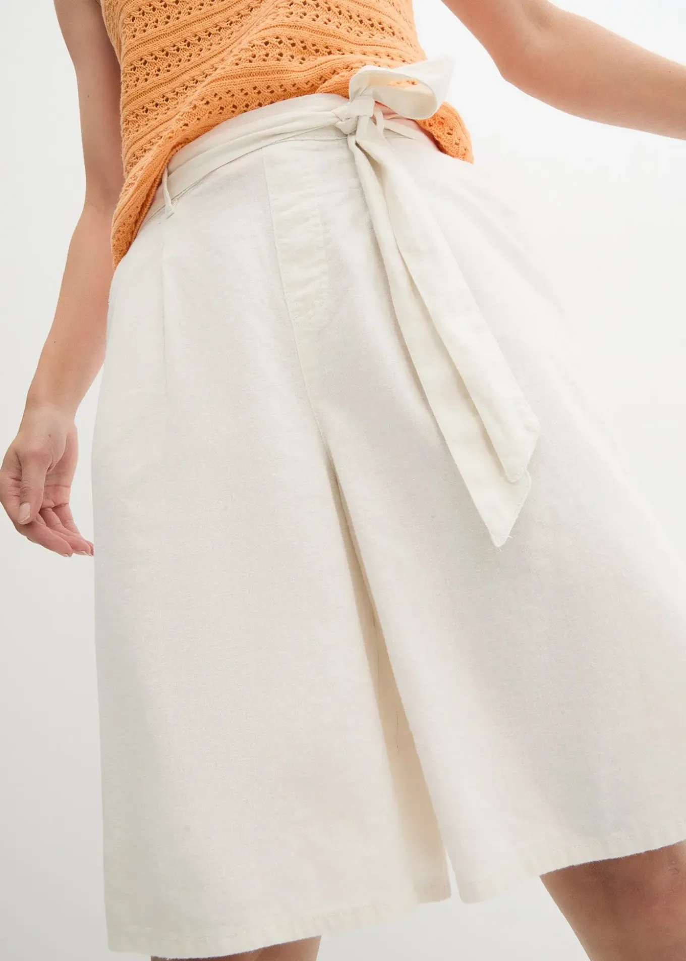 Bermuda en lin mélangé