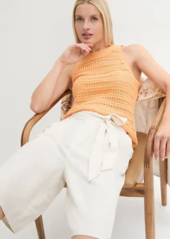 Bermuda en lin mélangé