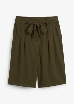 Bermuda en lin mélangé