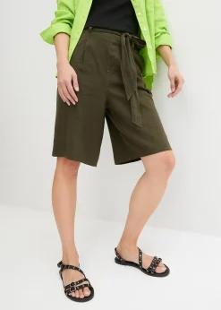 Bermuda en lin mélangé