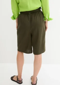 Bermuda en lin mélangé