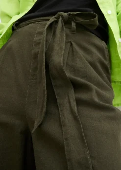 Bermuda en lin mélangé