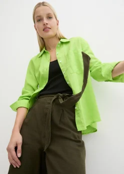 Bermuda en lin mélangé