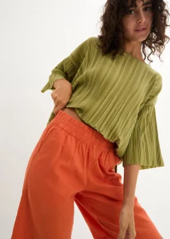 Bermuda en mélange lin et viscose