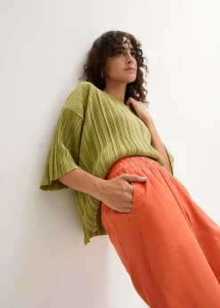 Bermuda en mélange lin et viscose