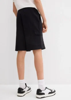 Bermuda en molleton 100% coton à poches cargo