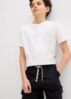 Bermuda en molleton 100% coton à poches cargo