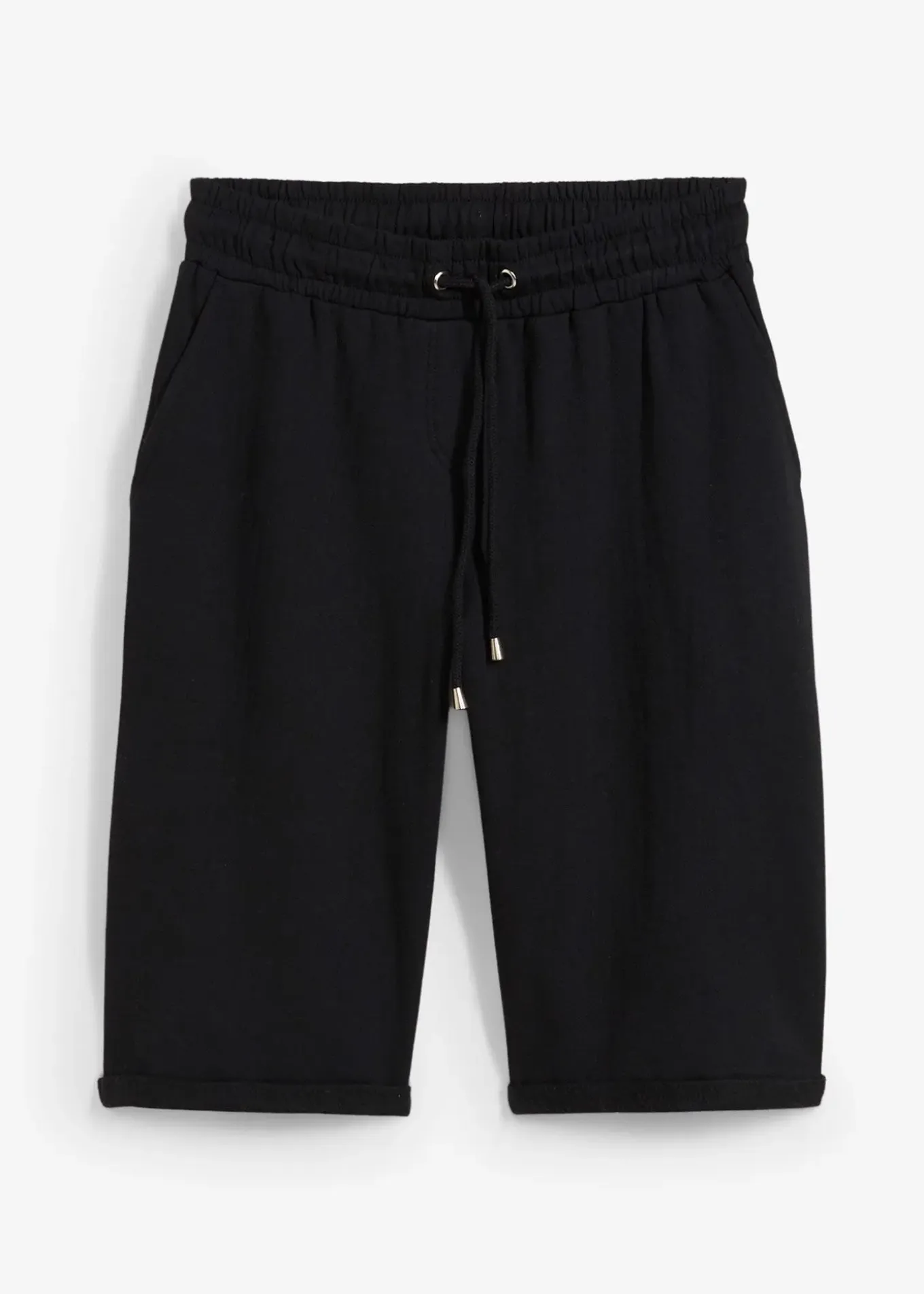 Bermuda en molleton à ourlet